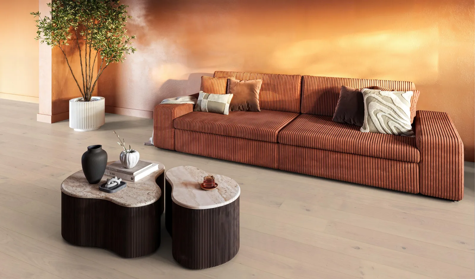 Talvion Forge 19 Rustiek Wit als sfeerbeeld in het interieur