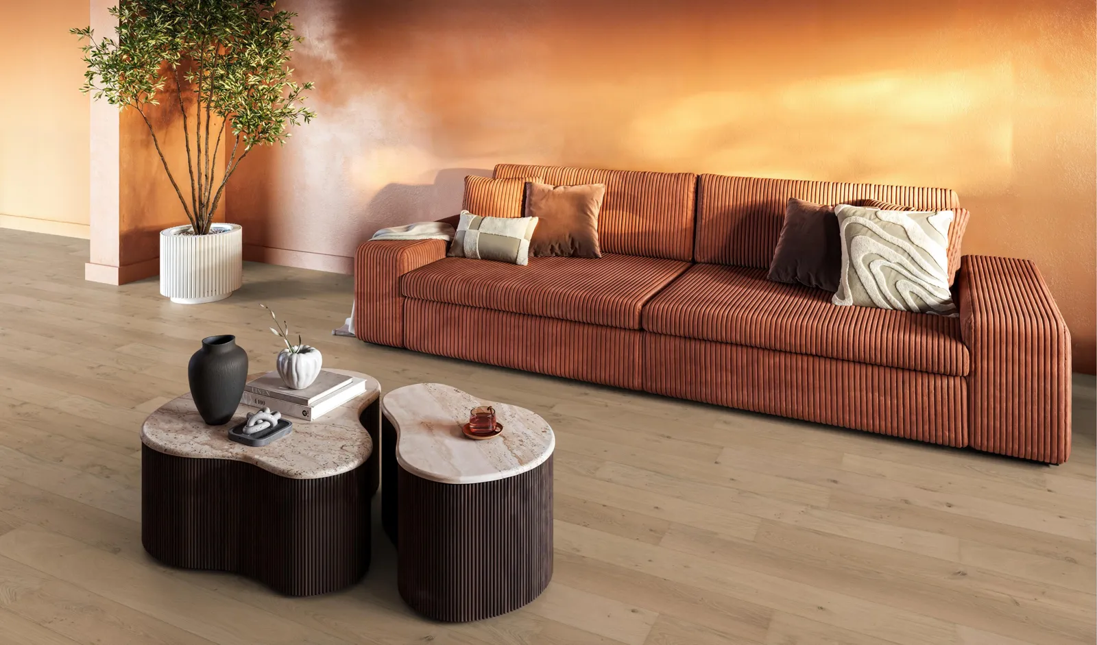 Talvion Forge 15 Rustiek Onbehandeld als sfeerbeeld in het interieur