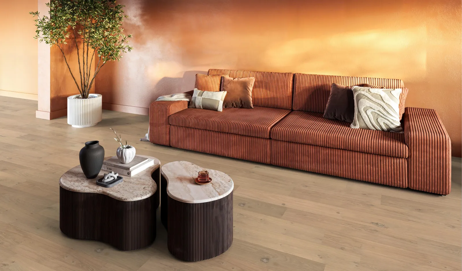 Talvion Forge 19 Rustiek Extra Onbehandeld als sfeerbeeld in het interieur