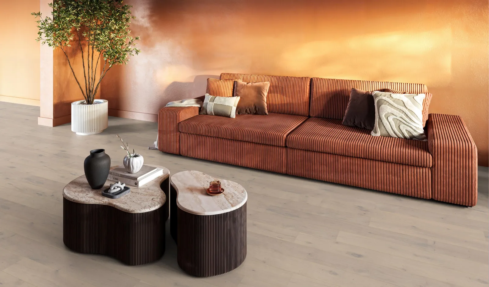 Talvion Forge 15 Rustiek Wit als sfeerbeeld in het interieur